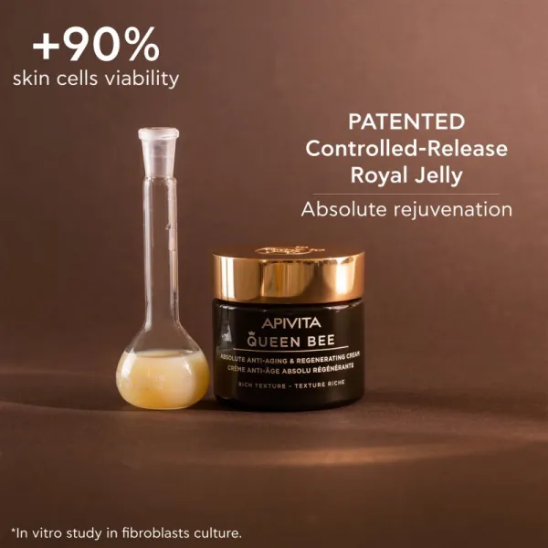 Apivita Queen Bee Cream Rich regeneračný krém proti starnutiu a na spevnenie pleti 50 ml