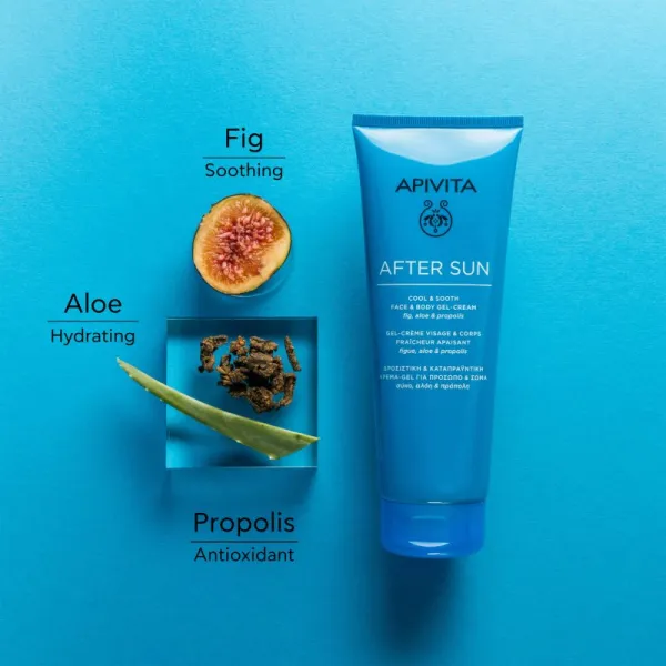 Apivita Bee Sun Safe After Sun Cool & Sooth Face & Body gélový krém po opaľovaní 200 ml
