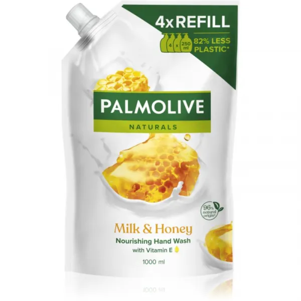 Palmolive Naturals Milk & Honey čistiace tekuté mydlo na ruky 1000 ml