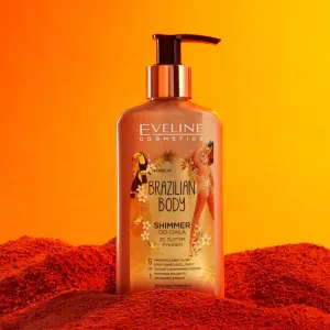 Eveline Cosmetics Brazilian Body telová emulzia s trblietkami 150 ml