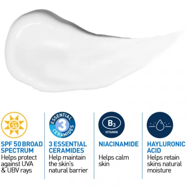 CeraVe Moisturizers hydratačný krém SPF 50 52 ml