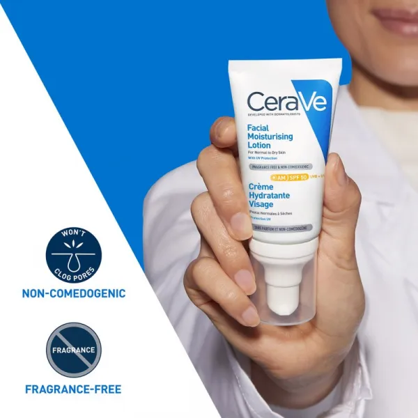 CeraVe Moisturizers hydratačný krém SPF 50 52 ml