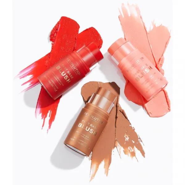 Revolution Fast Base tónovací balzam na pery a líca odtieň Spice 14 g