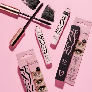 Eveline Cosmetics Sexy Eyes riasenka pre objem, natočenie a oddelenie rias Black