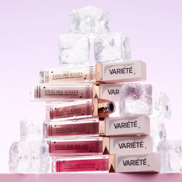 Eveline Cosmetics Variété Cooling Kisses hydratačný lesk na pery s chladivým účinkom odtieň 03 Star Glow 6,8 ml