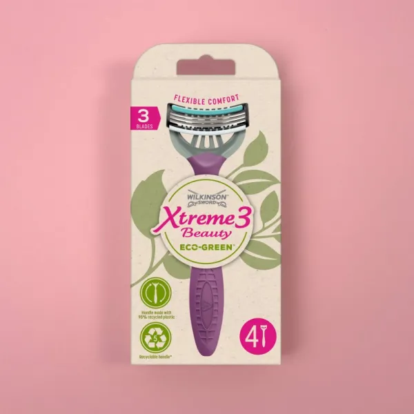 Wilkinson Sword Xtreme 3 Beauty Eco Green jednorazový holiaci strojček 4 ks