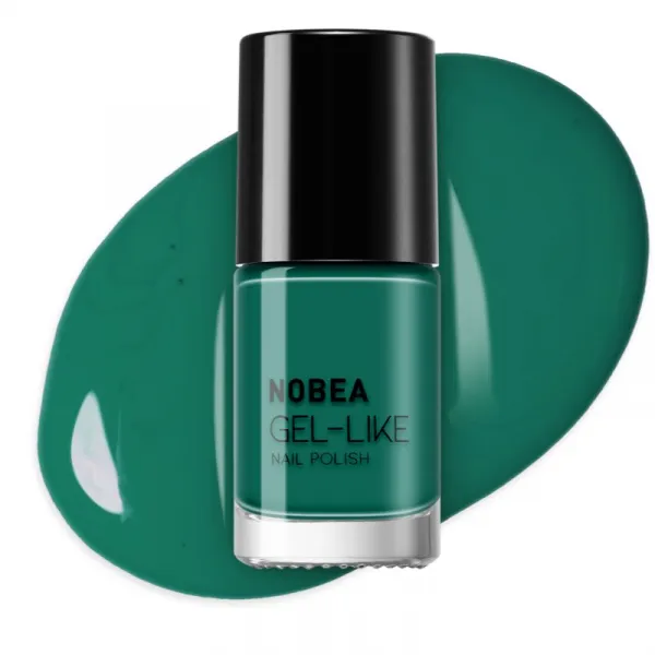 NOBEA Day-to-Day Gel-like Nail Polish lak na nechty s gélovým efektom odtieň #N65 Emerald green 6 ml