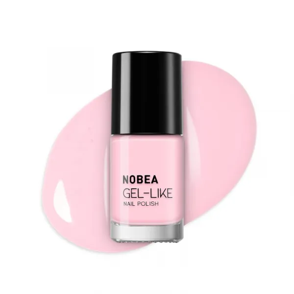 NOBEA Day-to-Day Gel-like Nail Polish lak na nechty s gélovým efektom odtieň #N68 Pink cream 6 ml