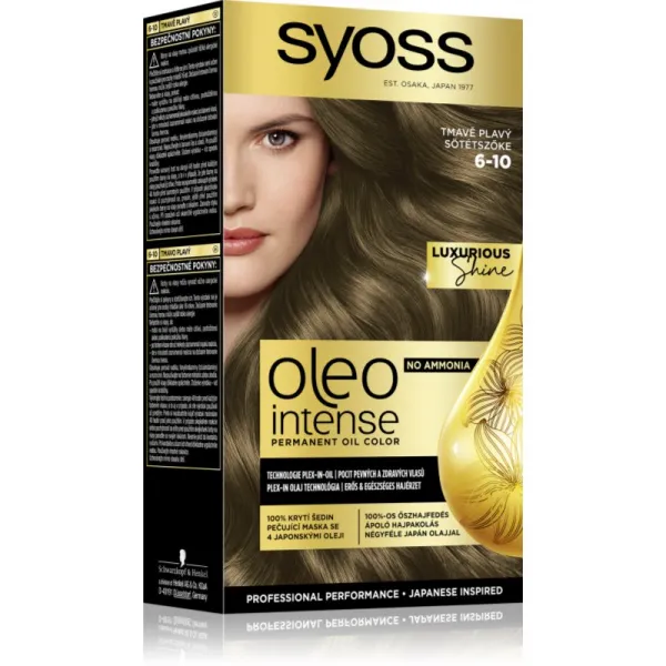 Syoss Oleo Intense Farba na vlasy tmavoplavý  6-10
