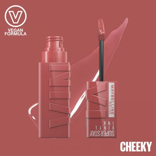 MAYBELLINE NEW YORK SuperStay Vinyl Ink dlhotrvajúci tekutý rúž 35 CHEEKY 4.2 ml