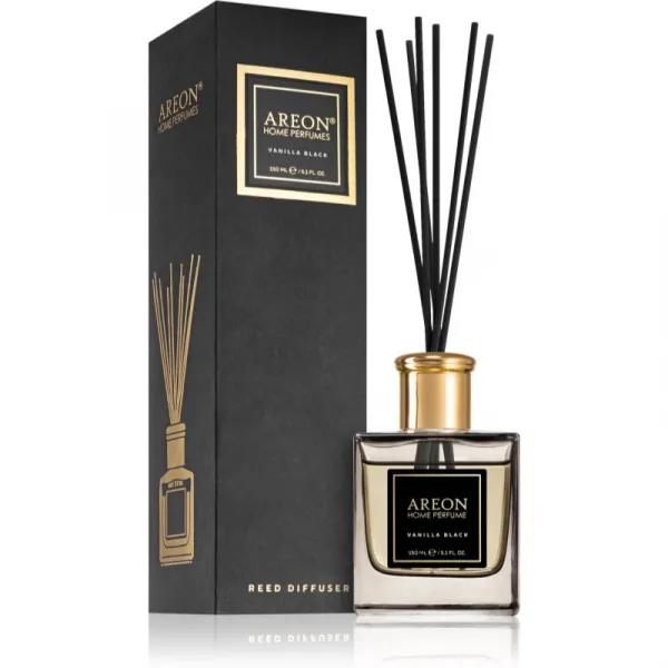 Areon Home Black Vanilla Black aróma difuzér s náplňou 150 ml