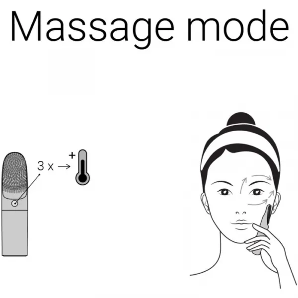 Notino Beauty Electro Collection Facial cleansing brush and heating eye massager čistiaca kefka na pleť & masážna pomôcka na očné okolie so zahrievaní