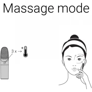 Notino Beauty Electro Collection Facial cleansing brush and heating eye massager čistiaca kefka na pleť & masážna pomôcka na očné okolie so zahrievaní