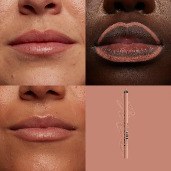 NYX Professional Makeup Line Loud Vegan kontúrovacia ceruzka na pery s matným efektom odtieň 03 - Goal Crusher 1,2 g