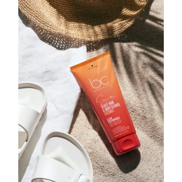 Schwarzkopf Professional BC Bonacure Sun Protect Scalp, Hair & Body Cleanse šampón na vlasy a telo 200 ml