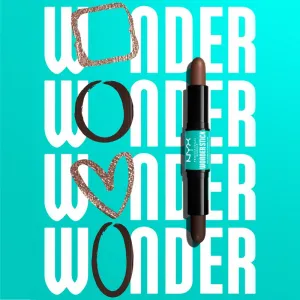NYX Professional Makeup Wonder Stick Dual Face Lift obojstranná kontúrovacia tyčinka odtieň 02 Universal Light 2x4 g