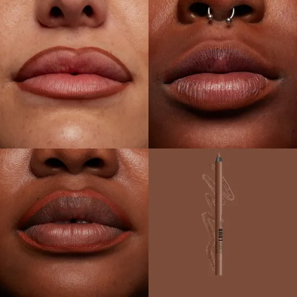 NYX Professional Makeup Line Loud Vegan kontúrovacia ceruzka na pery s matným efektom odtieň 07 - Total Baller 1,2 g