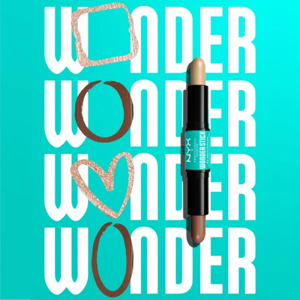 NYX Professional Makeup Wonder Stick Dual Face Lift obojstranná kontúrovacia tyčinka odtieň 04 Medium 2x4 g
