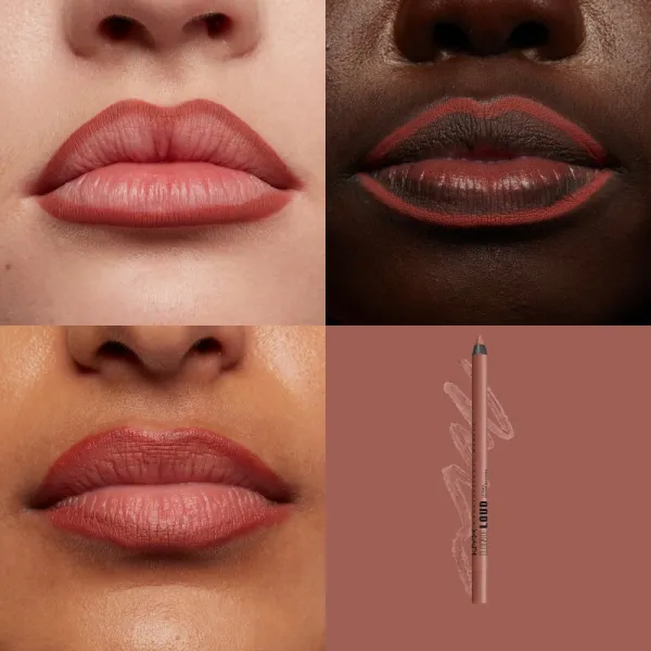 NYX Professional Makeup Line Loud Vegan kontúrovacia ceruzka na pery s matným efektom odtieň 06 - Ambition Statement 1,2 g