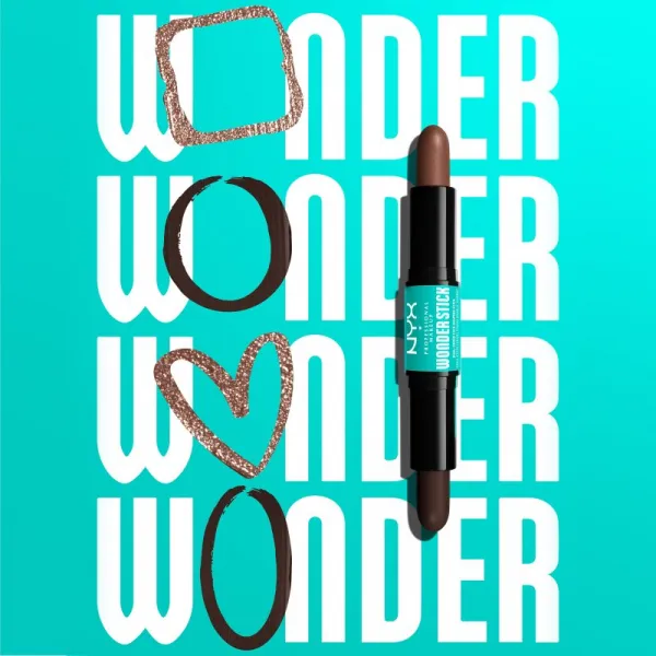 NYX Professional Makeup Wonder Stick Dual Face Lift obojstranná kontúrovacia tyčinka odtieň 06 Rich 2x4 g