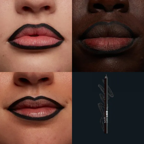 NYX Professional Makeup Line Loud Vegan kontúrovacia ceruzka na pery s matným efektom odtieň 18 - Evil Genius 1,2 g