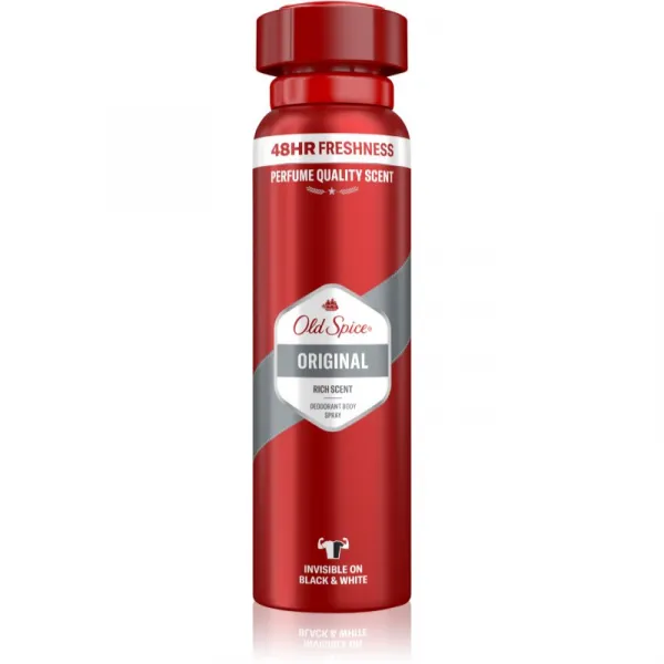 Old Spice Original Dezodorant V Spreji Pre Mužov 150ml, 48 h Sviežosť a Bez Hliníka