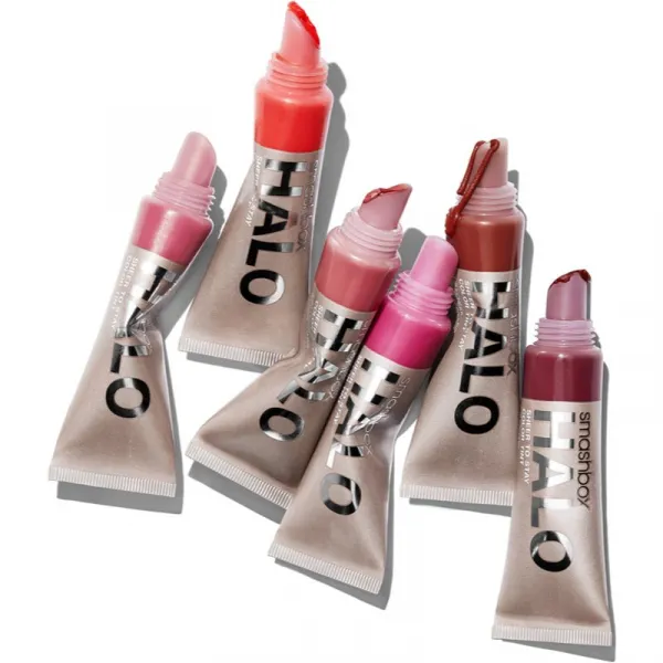 Smashbox Halo Sheer To Stay Color Tints tekutá lícenka a lesk na pery odtieň Sunset 10 ml