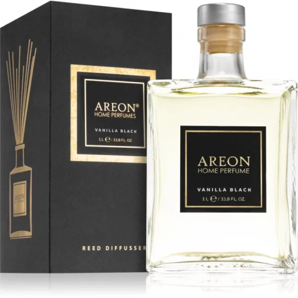Areon Home Black Vanilla Black aróma difuzér s náplňou 1000 ml