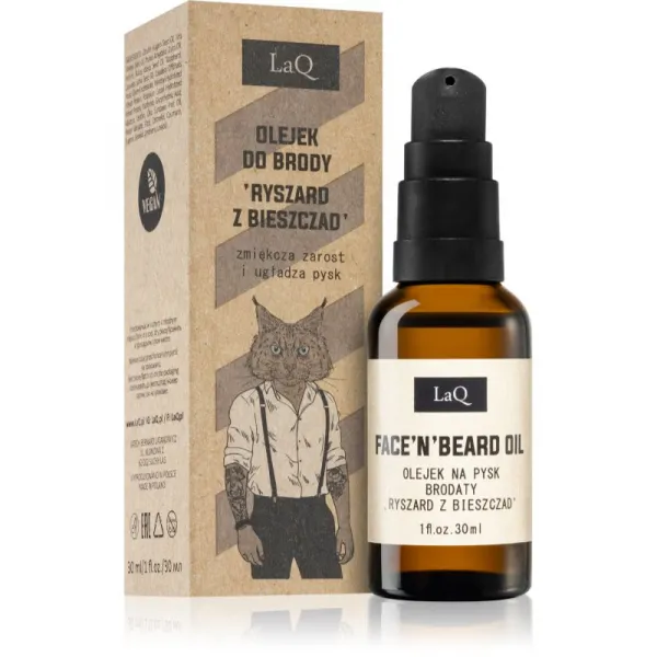 LaQ Lynx From Mountain vyživujúci olej na vlasy a fúzy 30 ml