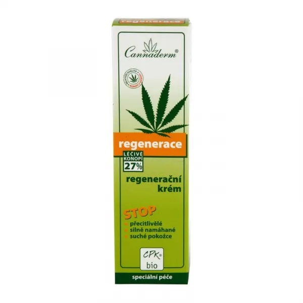 Cannaderm Regeneration Krém na suchú a citlivú pokožku regeneračný krém pre suchú a citlivú pokožku 75 g