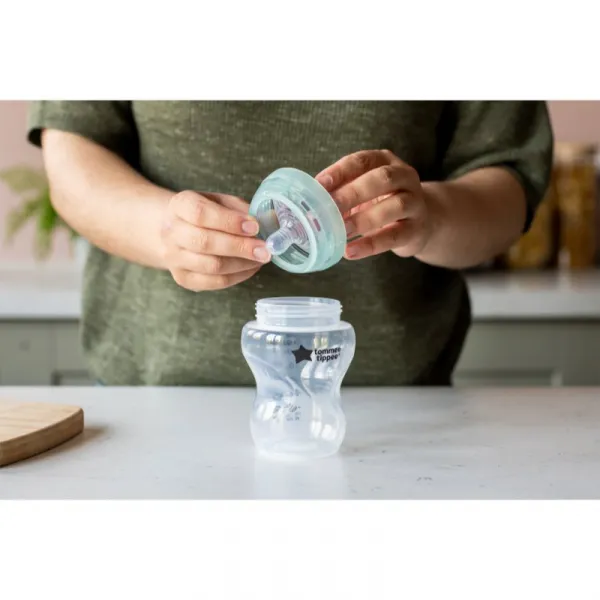 Tommee Tippee Advanced Anti-Colic dojčenská fľaša anti-colic samosterilizačný Slow Flow 0m+ 3x260 ml