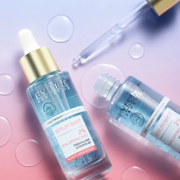 Eveline Cosmetics Serum Shot 2% Hyaluronic Acid hydratačné a vyživujúce sérum 30 ml