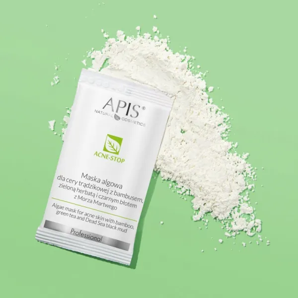 Apis Natural Cosmetics Acne-Stop Professional čistiaca a zjemňujúca maska pre mastnú pleť so sklonom k akné 20 g