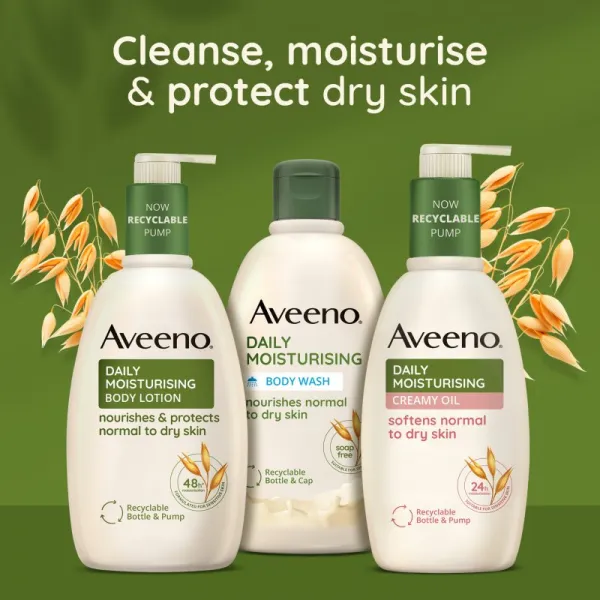 Aveeno Daily Moisturising Softens Dry Skin jemné telové mlieko 300 ml