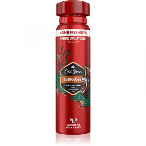 Old Spice Bearglove Dezodorant V Spreji Pre Mužov 150ml, 48 h Sviežosť a Bez Hliníka