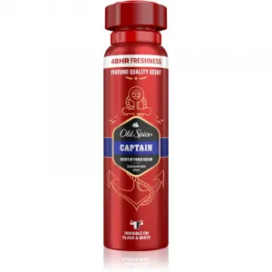 Old Spice Captain Dezodorant V Spreji Pre Mužov 150ml, 48 h Sviežosť a Bez Hliníka
