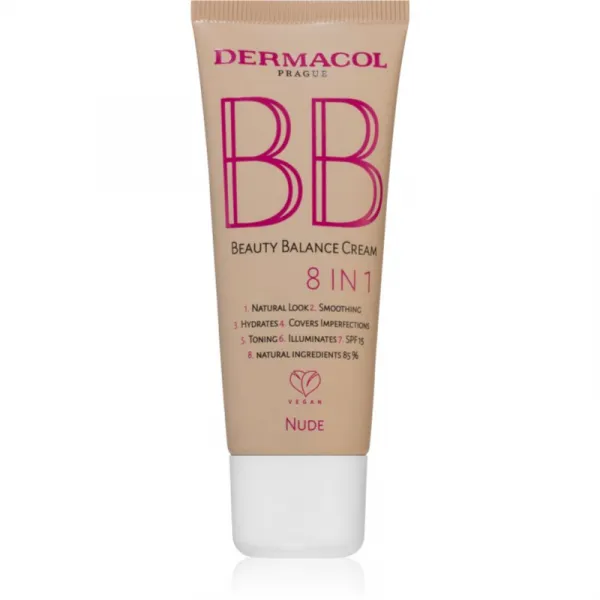 Dermacol Beauty Balance BB krém s hydratačným účinkom SPF 15 N.2 Nude 30 ml