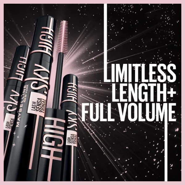 MAYBELLINE NEW YORK Lash Sensational Sky High Cosmic Black predlžujúca riasenka extra čierna 7.2 ml