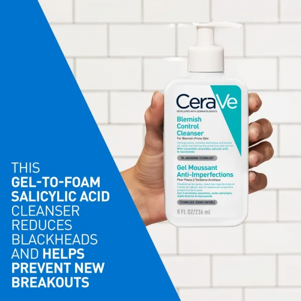 CeraVe Blemish Control čistiaci gél proti nedokonalostiam aknóznej pleti 236 ml