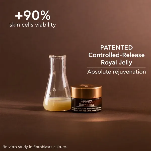 Apivita Queen Bee Eye Cream intenzívny očný krém proti vráskam 15 ml