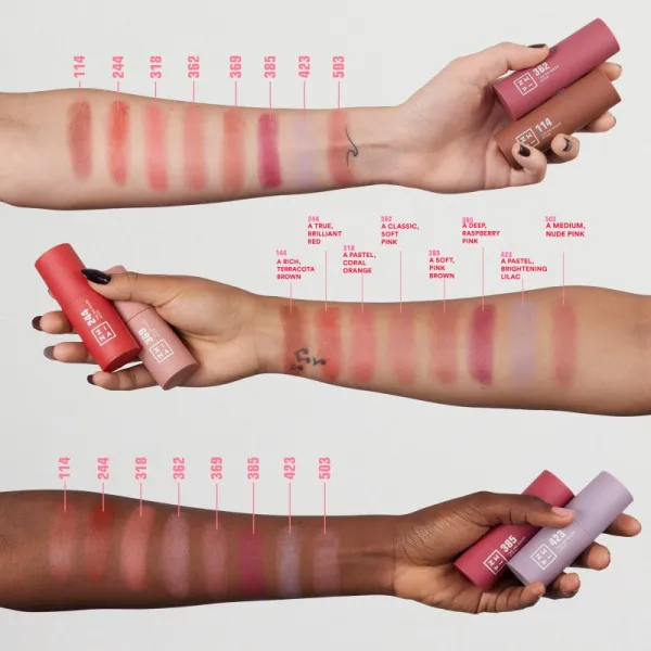 3INA The No-Rules Stick multifunkčná ceruzka na oči, pery a tvár odtieň 362 - Pink 5 g