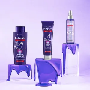 L’Oréal Paris Elseve Color-Vive Purple bezoplachový sprej pre všetky typy blond vlasov 150 ml