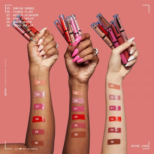 NYX Professional Makeup Shine Loud High Shine Lip Color tekutý rúž s vysokým leskom odtieň 30 Total Baller 6,5 ml