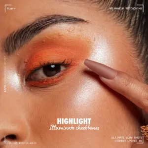 NYX Professional Makeup Ultimate Glow Shots trblietavé tekuté očné tiene odtieň 05 Highkey Lychee 7,5 ml