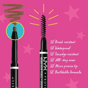 NYX Professional Makeup Micro Brow Pencil ceruzka na obočie odtieň 5.5 Cool Ash Brown 0.09 g