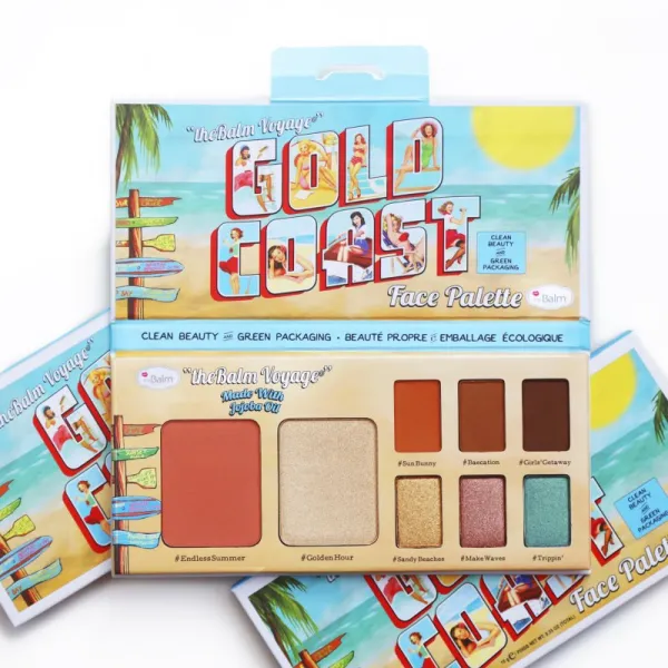 theBalm Voyage Gold Coast paletka na tvár 10 g