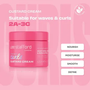 Lee Stafford For The Love Of Curls Custard Cream stylingový krém pre definíciu vĺn 125 ml