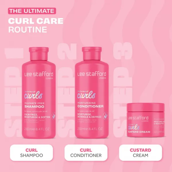 Lee Stafford For The Love Of Curls Custard Cream stylingový krém pre definíciu vĺn 125 ml
