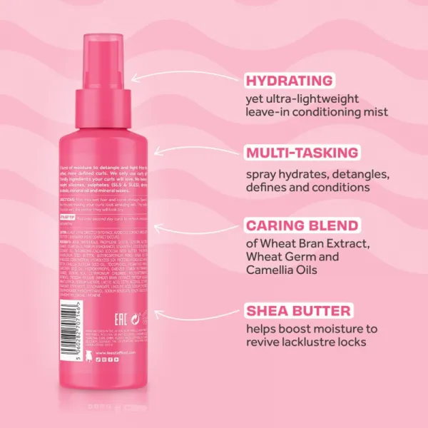 Lee Stafford For The Love Of Curls Leave In Conditioning Moisture Mist bezoplachový kondicionér v spreji pre kučeravé vlasy 150 ml
