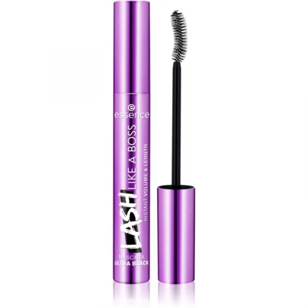 essence Lash Like a Boss riasenka pre objem, dĺžku a oddelenie rias odtieň Ultra Black 9,5 ml